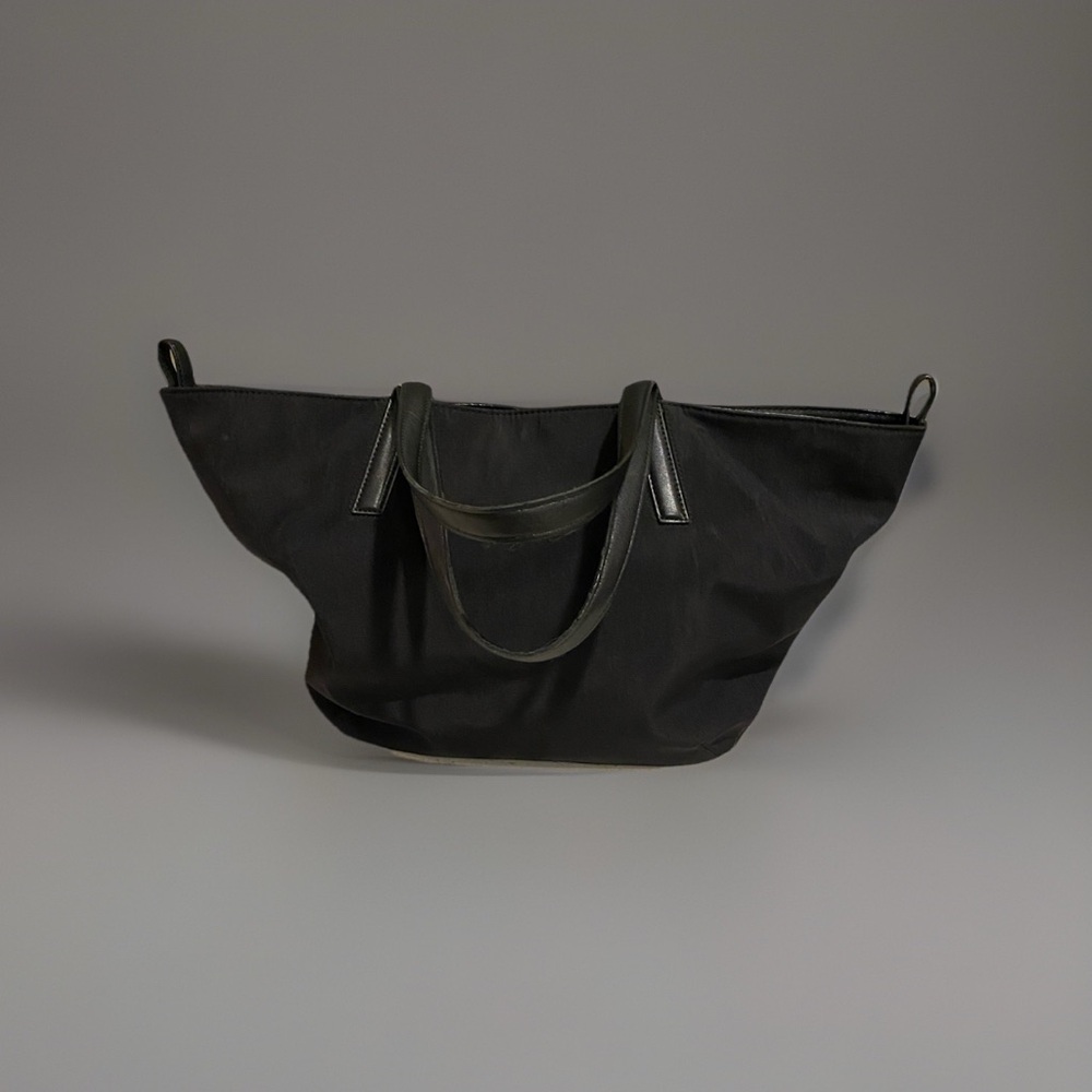 ZARA Black Faux Leather Tote Bag Large Shoulder  Carryall Shopper Travel  $69 - Picture 16 of 16